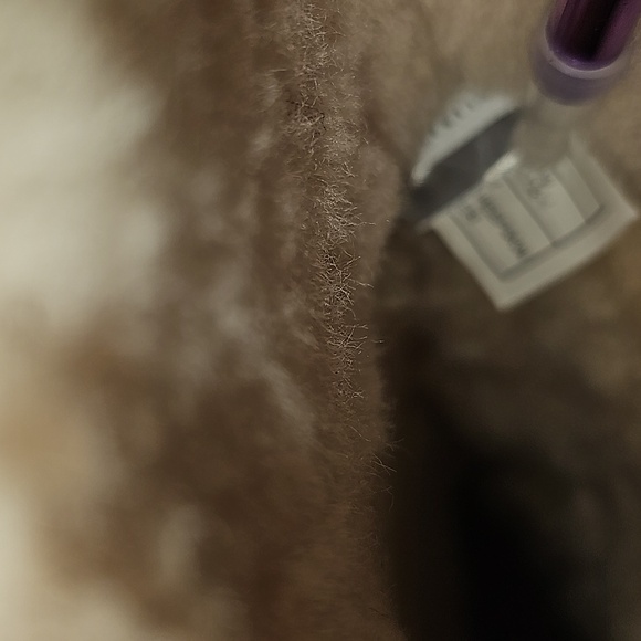 UGG Australia Kensington Toast Tall Shearling Boots Brown Leather Size 7 VGUC - Picture 10 of 16